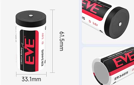 EVE ER34615 3.6V 19000mAh 鋰亞一次性電池在家用燃?xì)庠钪械淖吭綉?yīng)用
