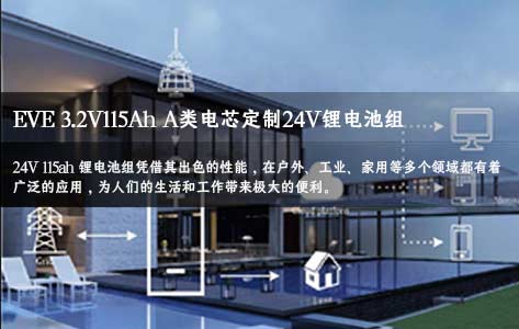億緯磷酸鐵鋰電芯定做24V 115ah鋰電池組,適用戶外工業(yè)家用等領域